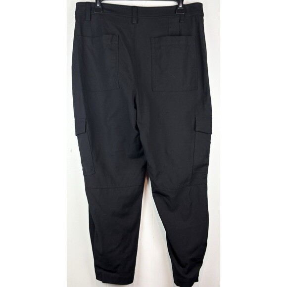 Banana Republic Women's Black Ankle Utility Cargo Pant Minimalist , Size 12 - Picture 7 of 9
